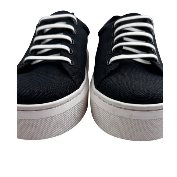ABEO Jumpstreet Bungee Black Canvas Platform Comfort Sneakers Shoes Women's 8.5 - Picture 3 of 9